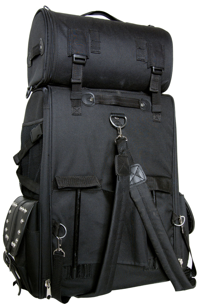 DS Updated Touring Sissy Bar Bag w/ Studs